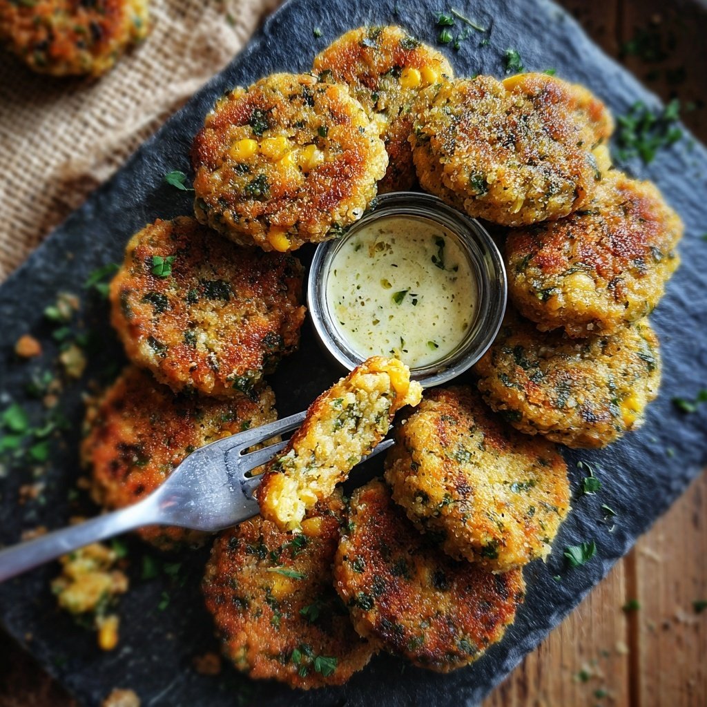 Salmon and Corn Patties