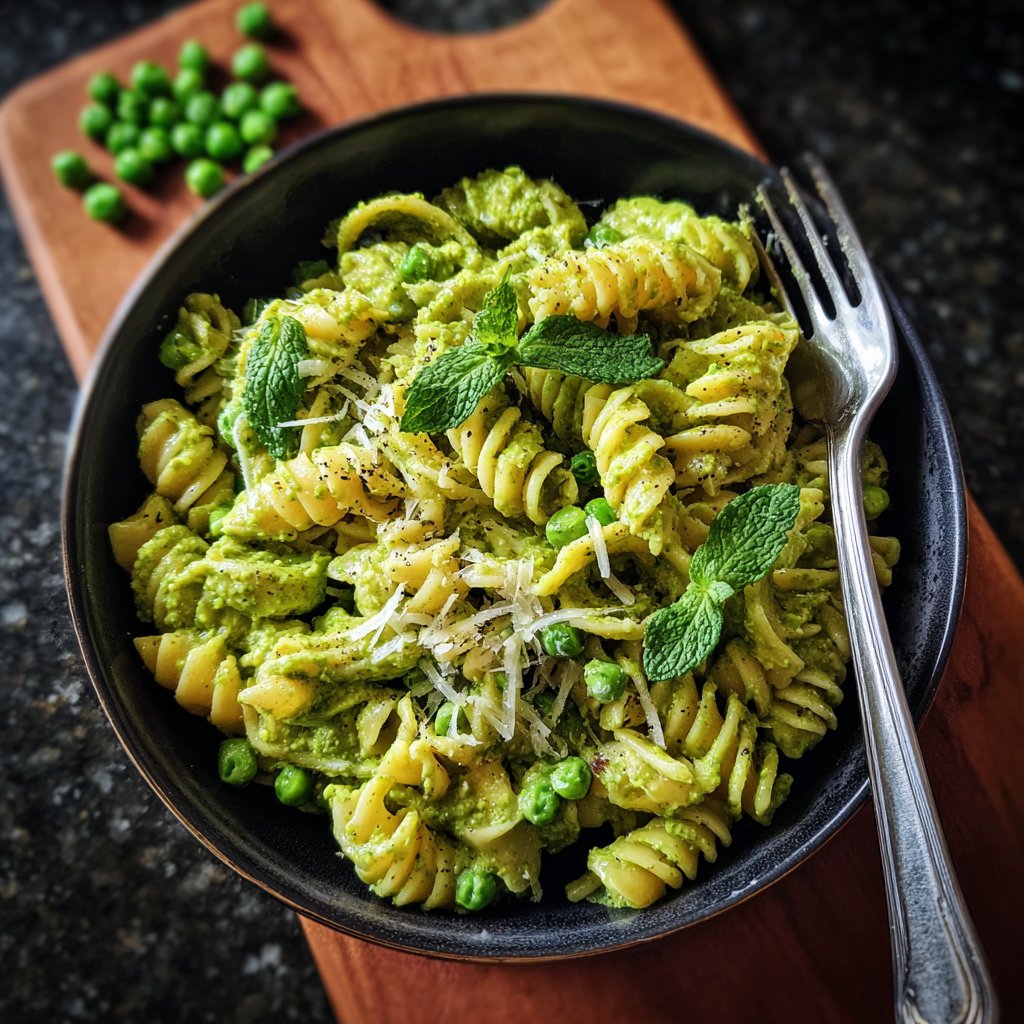 Pea and Mint Pasta Delight