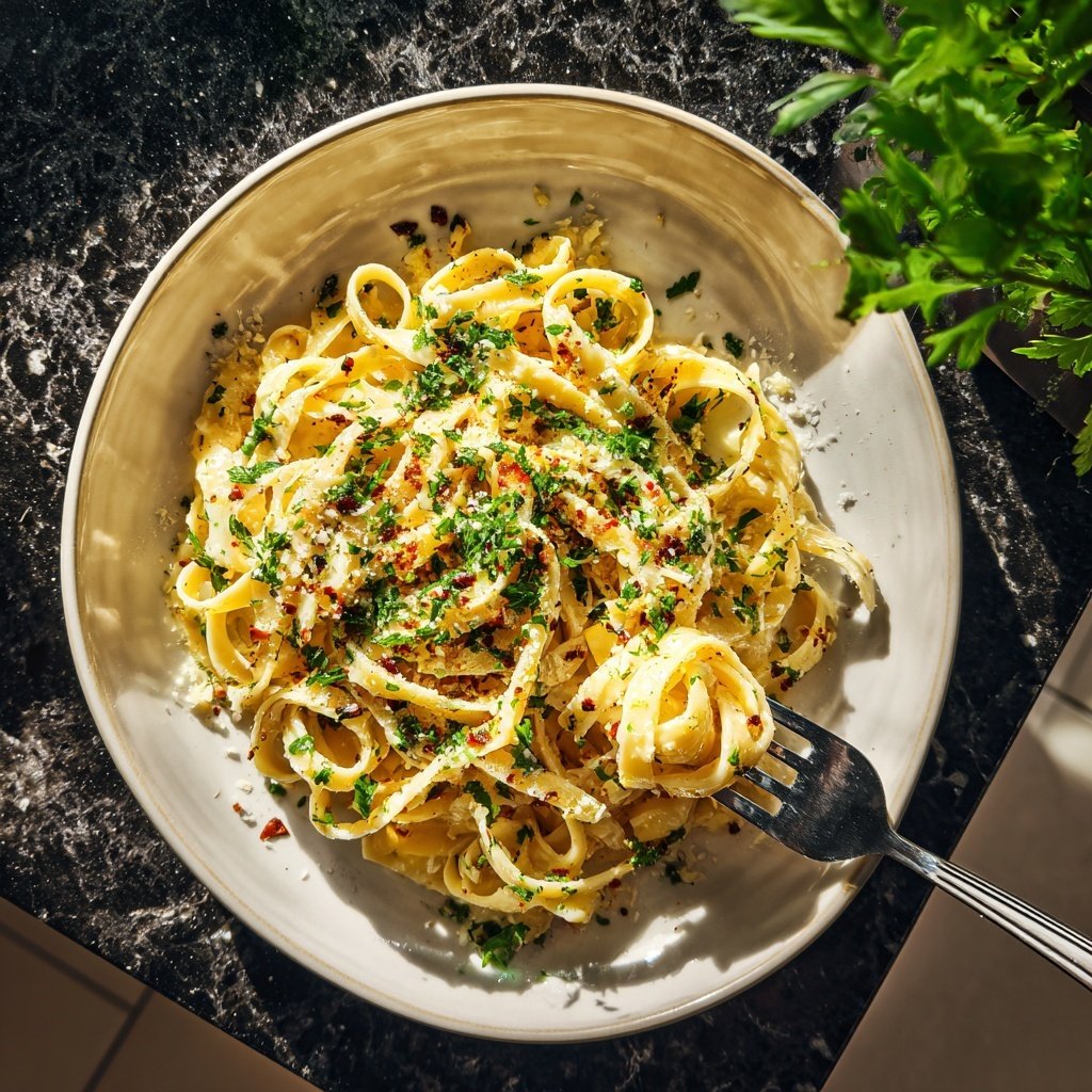 Quick Garlic Butter Pasta