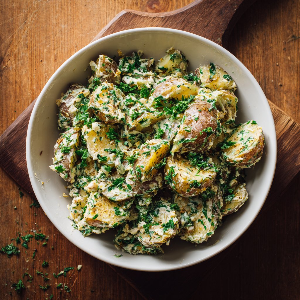 Zesty Garlic Potato Salad