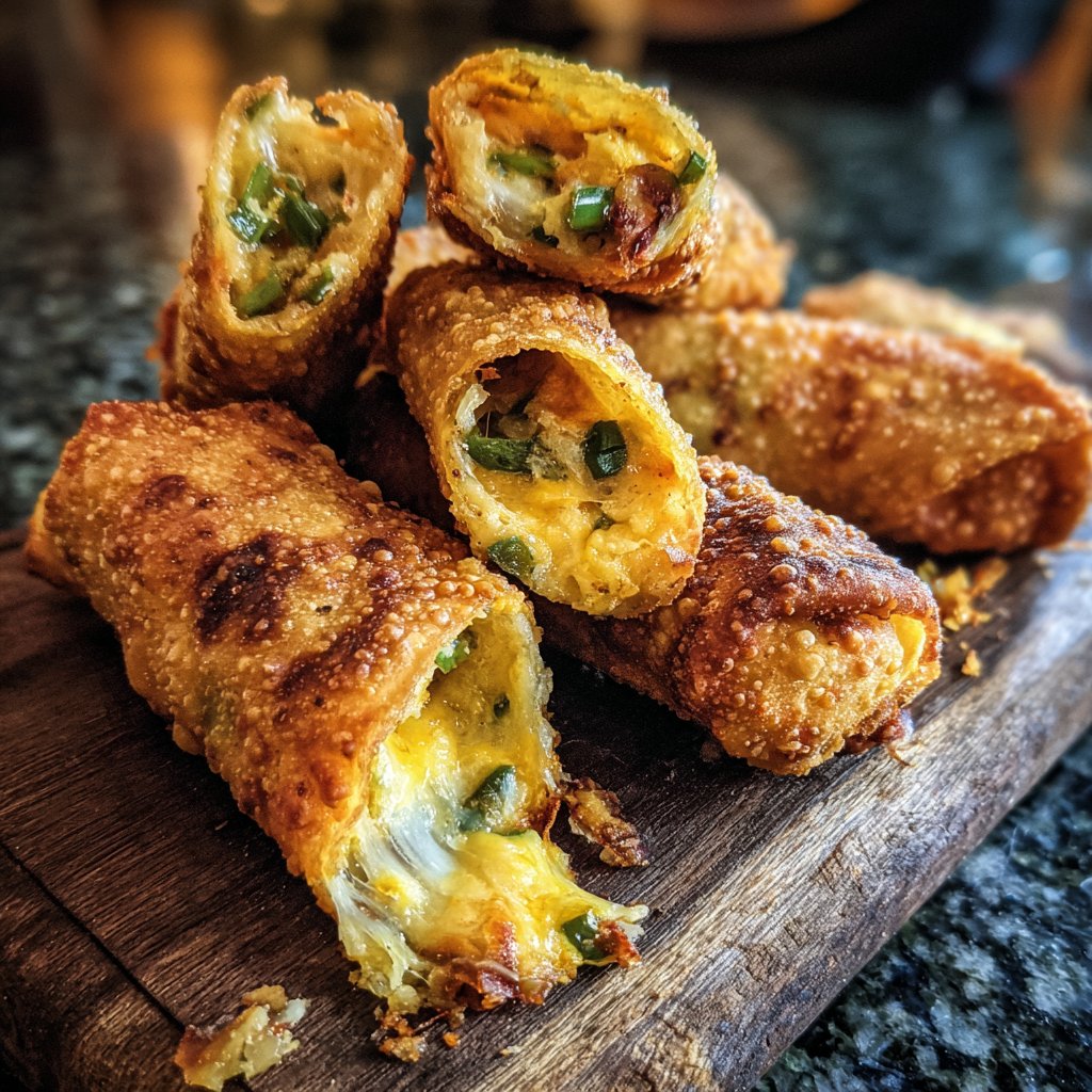 Mini Jalapeño Popper Egg Rolls